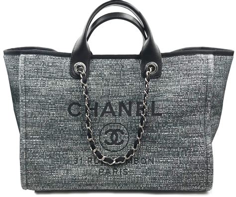 chanel vintage black canvas tote|pictures of old chanel purses.